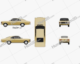 Chevrolet Opala Coupe 1978 car clipart