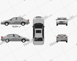 Chevrolet Malibu 2004 car clipart