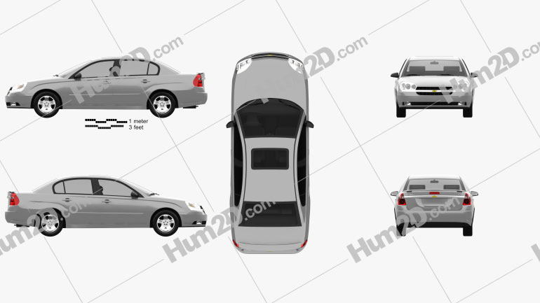 Chevrolet Malibu 2004 car clipart