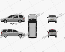 Chevrolet Uplander LS 2005 clipart