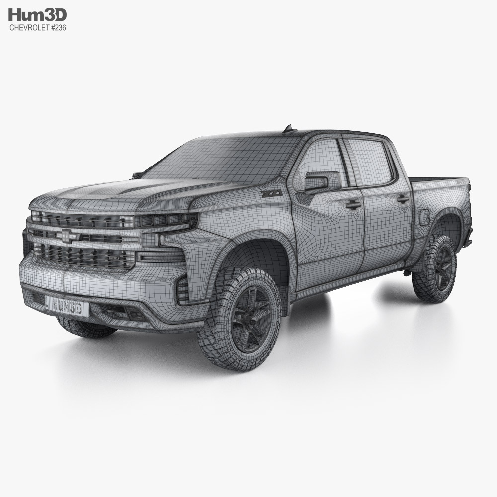 Chevrolet Silverado Crew Cab 1500 LT Z71 Trail Boss 2021 car clipart