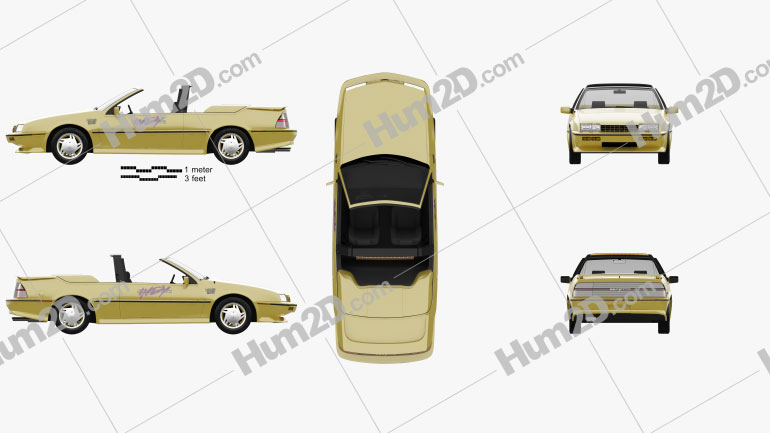 Chevrolet Beretta Indy 500 Pace Car 1990 PNG Clipart