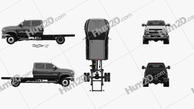 Chevrolet Silverado 4500HD Crew Cab Chassis 2018 PNG Clipart