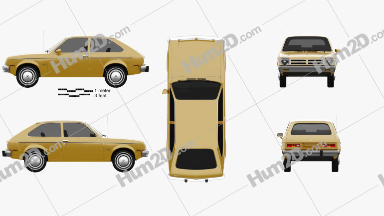 Chevrolet Chevette coupe 1976 PNG Clipart