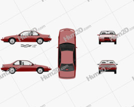 Chevrolet Beretta GT mit HD Innenraum 1988 car clipart