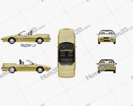 Chevrolet Beretta Indy 500 Pace Car with HQ interior 1990 car clipart