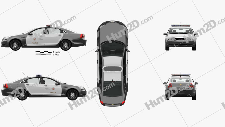 Chevrolet Caprice Polizei mit HD Innenraum 2016 car clipart