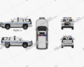 Chevrolet Tahoe Police with HQ interior 2016 car clipart