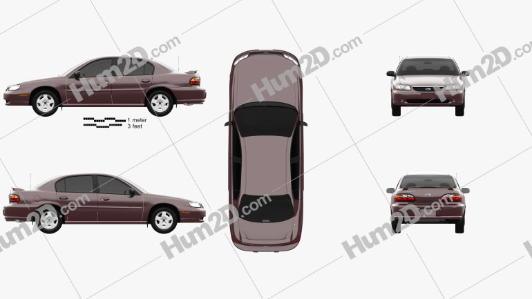 Chevrolet Malibu 1996 car clipart