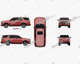 Chevrolet Tahoe RST 2020 car clipart