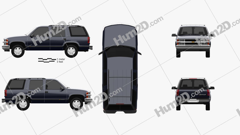 Download Chevrolet Tahoe LT 4-door 1995 Clipart - Download Vehicles ...