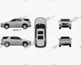Chevrolet Traverse High Country 2020 car clipart