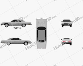 Chevrolet Caprice convertible 1973 car clipart