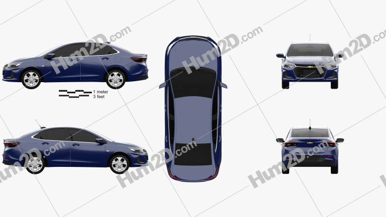 Chevrolet Onix Plus Premier sedan 2019 Blueprint