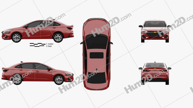 Chevrolet Monza RS 2020 car clipart