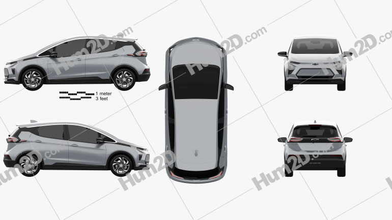 Chevrolet Bolt EV 2021 car clipart