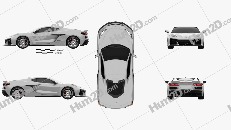 Chevrolet Corvette Z06 coupe 2022 Blueprint