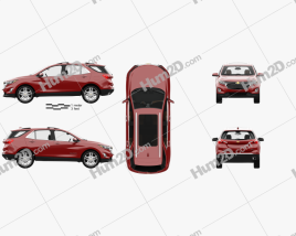 Chevrolet Equinox Premier with HQ interior 2018 car clipart
