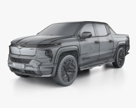 Chevrolet Silverado EV Crew Cab RST 2024 car clipart