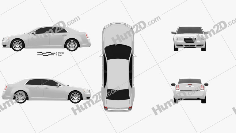 Chrysler 300 2011 car clipart