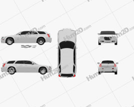 Chrysler 300C wagon 2009 car clipart