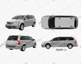 Chrysler Town & Country 2012 clipart