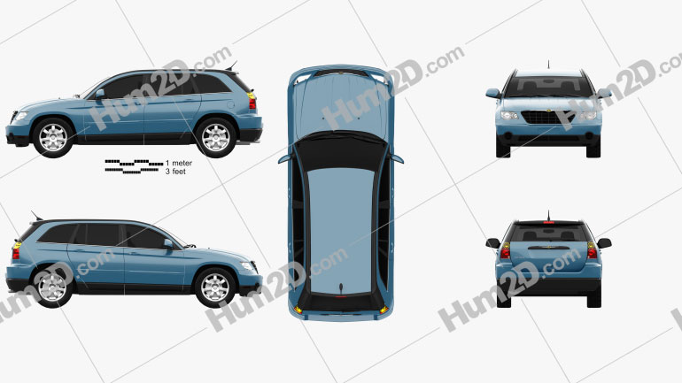 Chrysler Pacifica 2006 car clipart