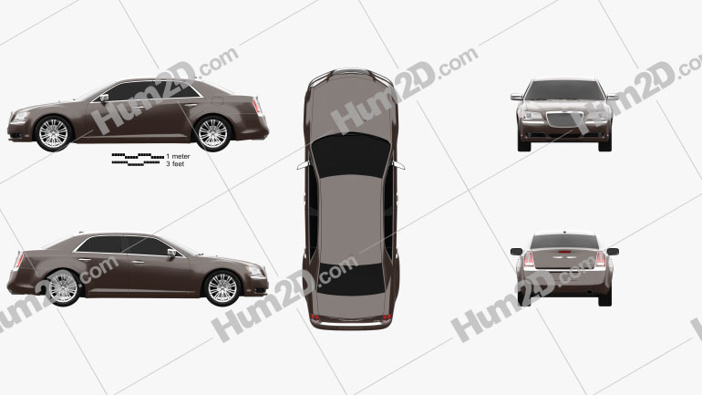 Chrysler 300 C Executive Series 2012 car clipart