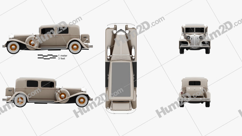 Chrysler Imperial Close Coupled Sedan 1931 car clipart