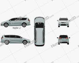 Chrysler Pacifica Hybrid 2017 clipart