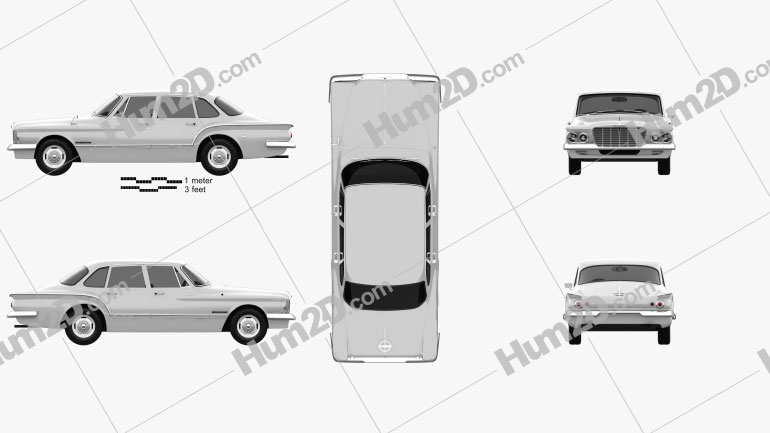 Chrysler Valiant sedan 1962 Blueprint