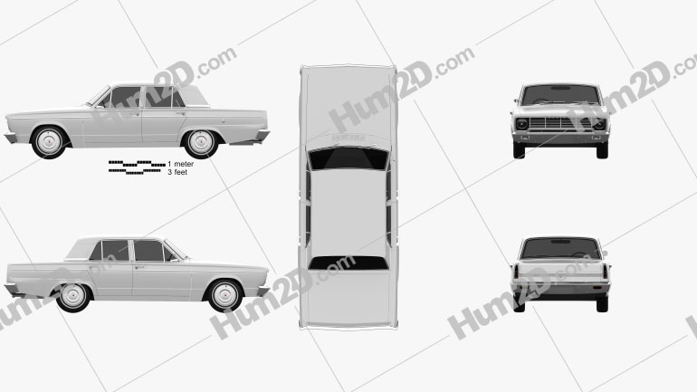 Chrysler Valiant 1966 car clipart