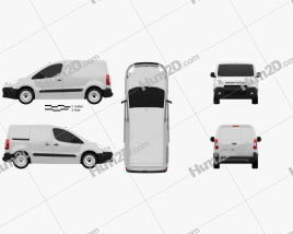 Citroen Berlingo Panel Van L1 2011 clipart