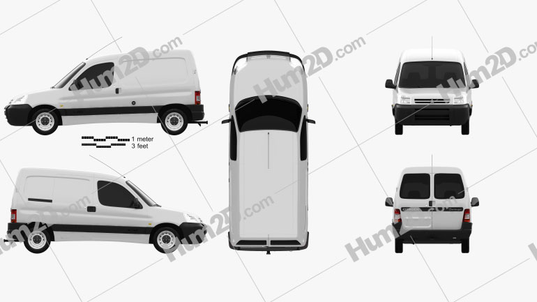Citroen Berlingo Van 2002 Png Clipart And Blueprint - Download Vehicles Clip Art Images