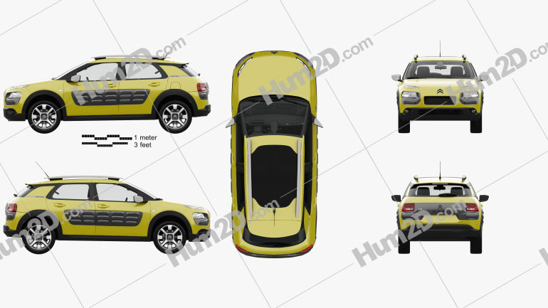 Citroen C4 Cactus With Hq Interior 15 Clipart Download Vehicles Clipart Images And Blueprints In Png Psd