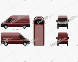 Citroen Jumper Furgão L2H2 2015 clipart