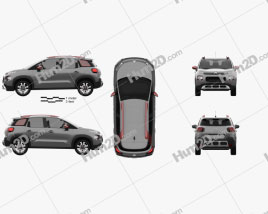 Citroen C3 Aircross 2018 car clipart