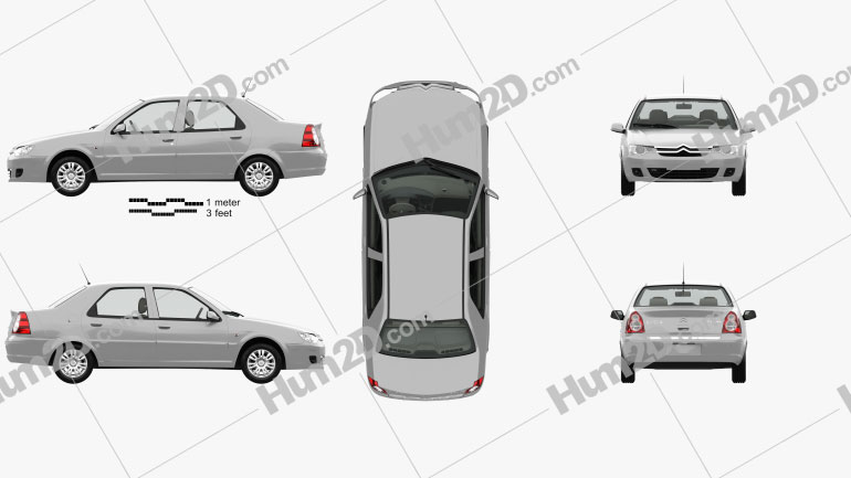 Citroen C-Elysee with HQ interior 2008 PNG Clipart