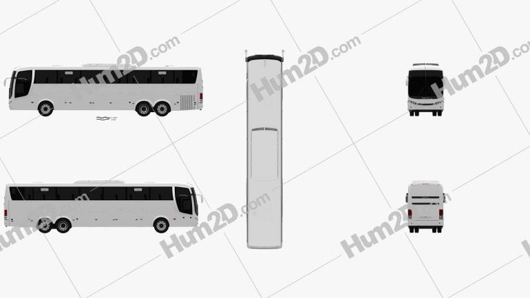 Comil Campione 3.65 Bus 2012 clipart