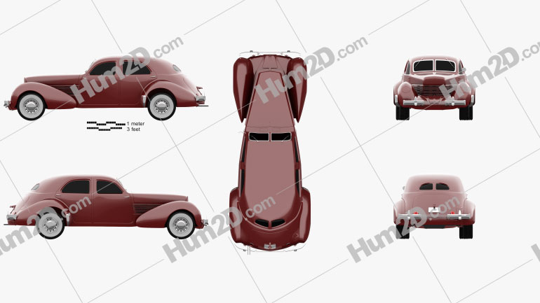 Cord 810 Westchester sedan 1936 PNG Clipart
