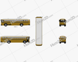 Crown Supercoach Bus 1977 clipart