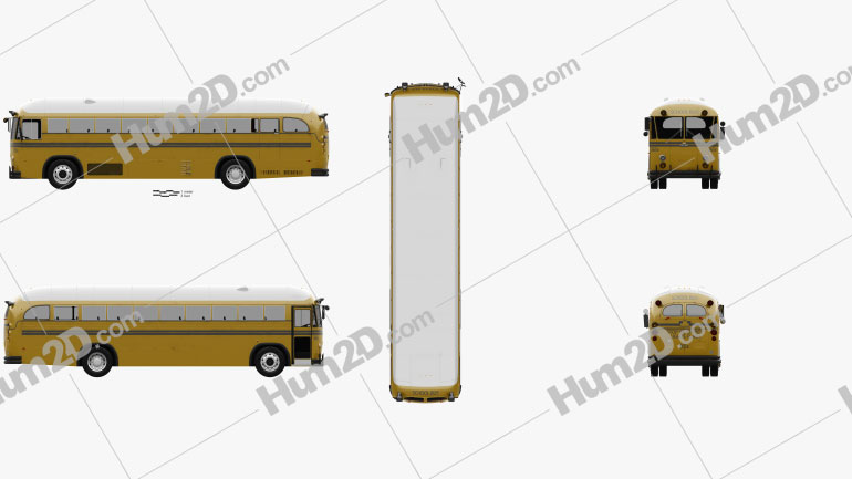 Crown Supercoach Bus 1977 clipart