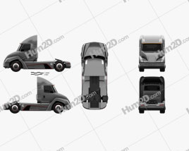 Cummins AEOS electric Sattelzug 2018 clipart