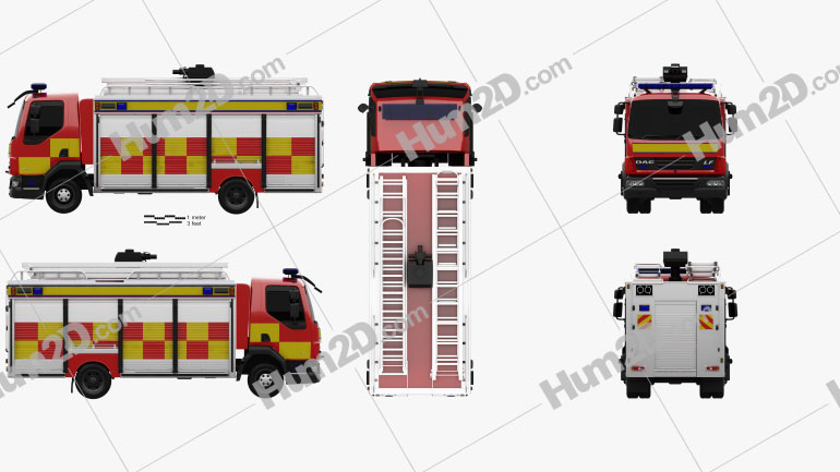 DAF LF Fire Truck 2011 PNG Clipart