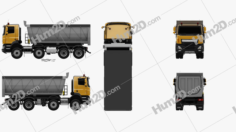 DAF CF Caminhão Basculante 2013 clipart
