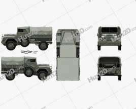 DAF YA-126 Weapon Carrier 1952 clipart