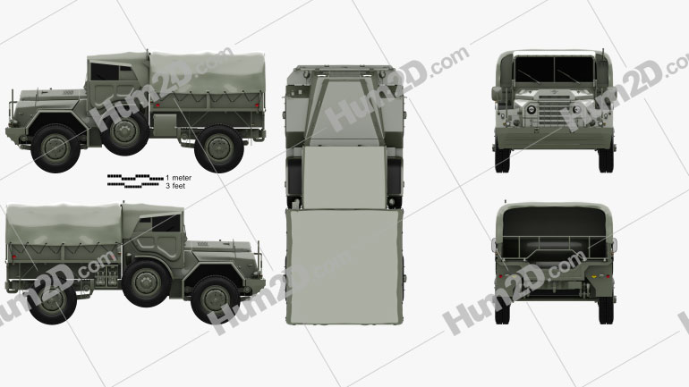 DAF YA-126 Weapon Carrier 1952 PNG Clipart