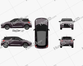 DS3 Prestige Schrägheck 2016 car clipart