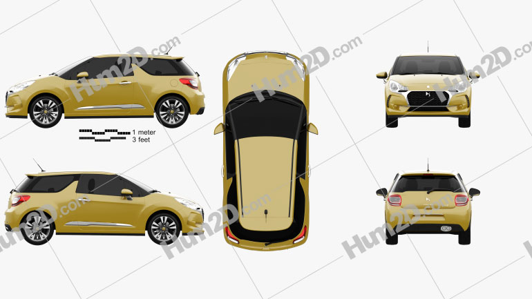 DS3 Chic hatchback 2016 PNG Clipart