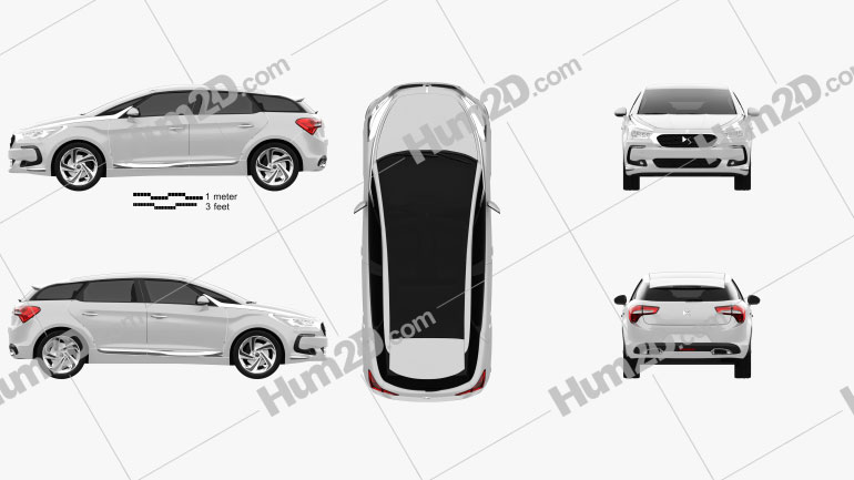 DS 5 2015 car clipart